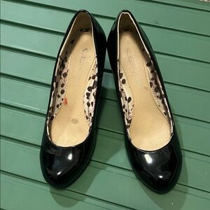 Black Patent Leather Women's Shoes